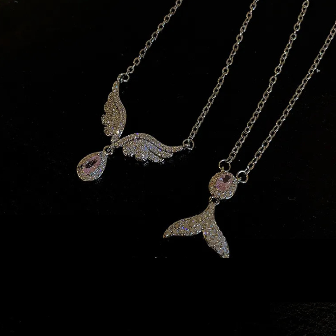 Women's Sterling Silver Fishtail Pendant Necklace