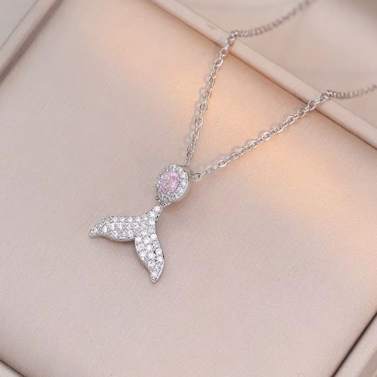 Women's Sterling Silver Fishtail Pendant Necklace